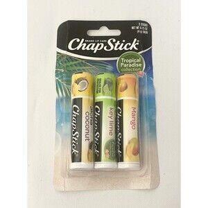 NEW ChapStick TROPICAL PARADISE Chap Stick Sealed Coconut Key Lime Mango